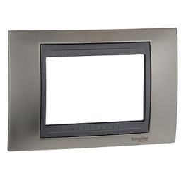 [MGU66.103.239] SCHUMG PLACA 3 MODULE MGU66.103.239 NICHEL MAT/GRAFIT