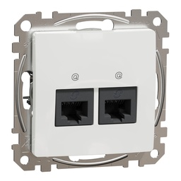 [SDD111452] SEDNA DESIGN PRIZA DUBLA RJ45 CAT5E UTP ALB SDD111452