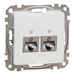 [SDD111462S] SEDNA DESIGN PRIZA DUBLA RJ45 CAT6 STP ALB SDD111462S