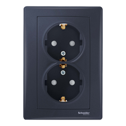 [SDN3000470] SEDNA.GRAFIT PRIZA DUBLA CP SDN3000470 include TV 0.1 RON