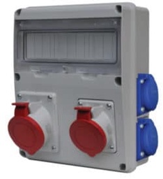 [633.RO0016] SCAME ORGANIZARE SANTIER 4xSCHUKO 5P 1x16A 1x32A 633.RO0016