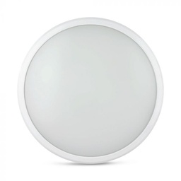 [938 VT-12SS] CIL PLAFONIERA SENZOR IP54 6400K 12W 1440 lm ROTUNDA D:270x75mm ALBA
