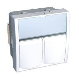 [ALB44356N] SCH ALTIRA PRIZA DUBLA RJ45 STP CAT6 ALB44356N