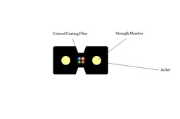 [FTTH 2 FIBRE 1.4KN] FO CABLU FIBRA OPTICA SM FTTH 2 FIBRE 1.4KN
