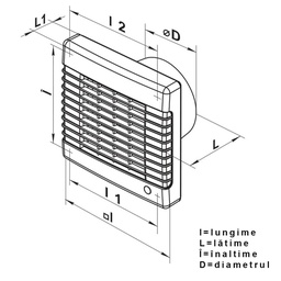 [100MA] VENTILATOR D100 VENTS JALUZELE AUTOMATE