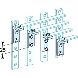 [LVS04190] SCH PRISMASET 4 SUPORTI UNGHIULARI BARA CU 250A LVS04190