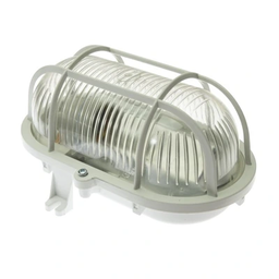 [AD-OP-6561WE27SPS] LAMPA BAT CU GRATAR 15W IP54 AD-OP-6561WE27SPS