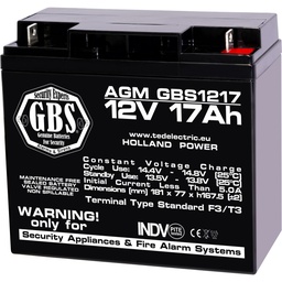 [GBS002679] ACUMULATOR STATIONAR ETANS 12V 17Ah AGM VRLA GEL